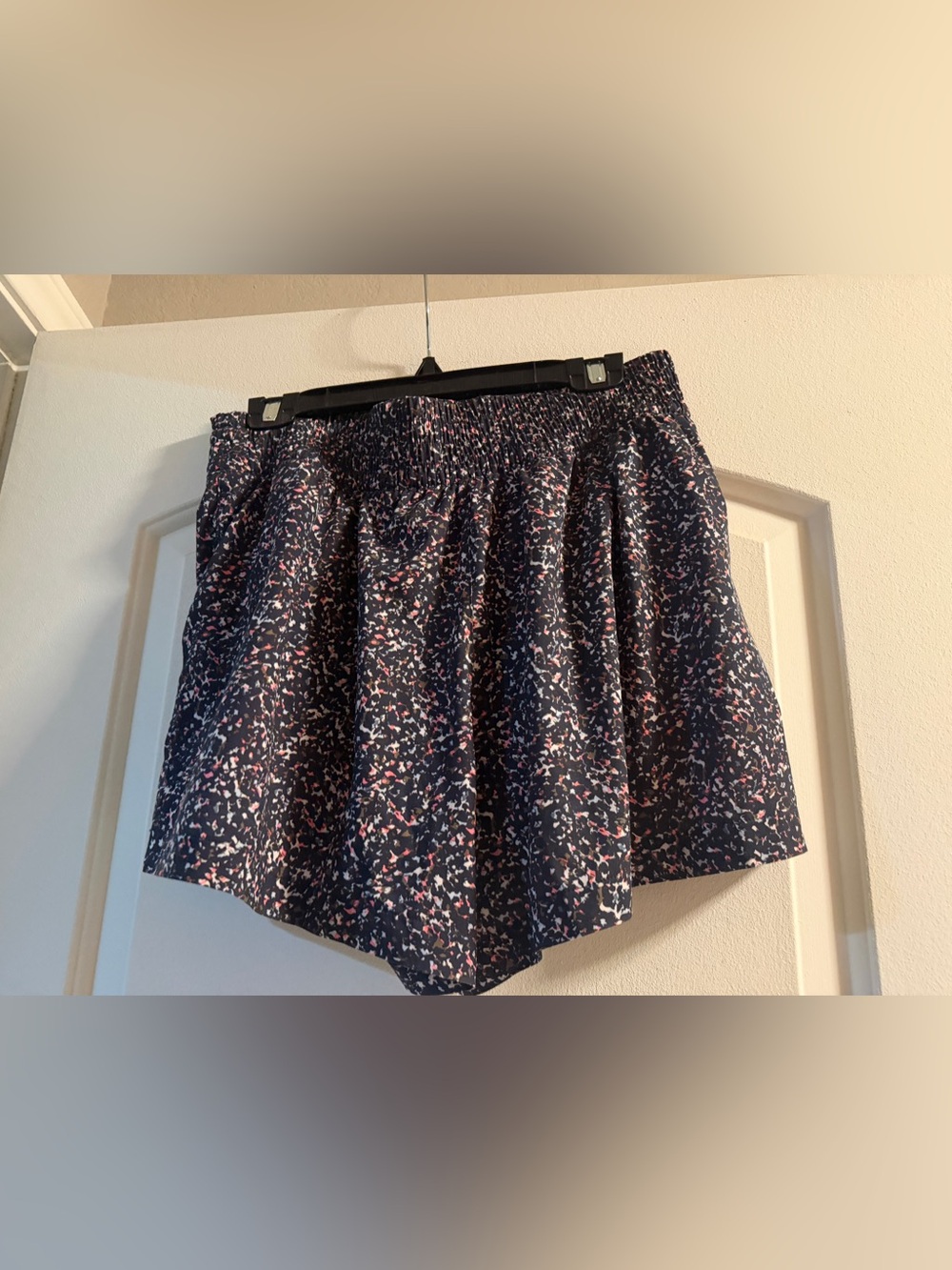 Athleta high rise weekender shorts.